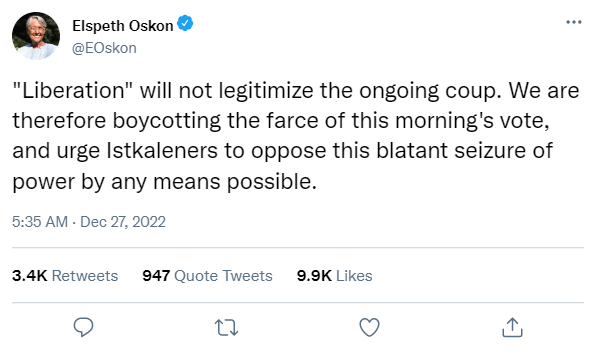 Liberation Opposes The "Coup"